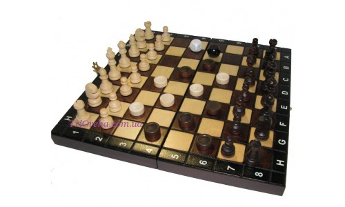 Шахматы+нарды+шашки Madon 3181, 28х28см