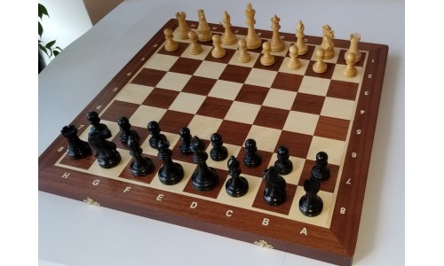 Шахматы Italian Staunton №6, черные 54х54 Шахматы Italian Staunton №6, черные 54х54